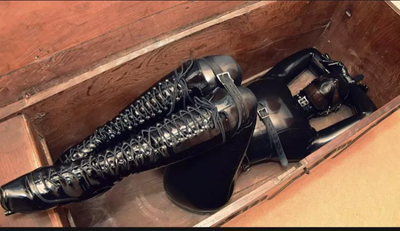 Rubber sub packaged and ready to go. Photo by the tribe. Who else got a rubber dolly for Christmas. by double_clone