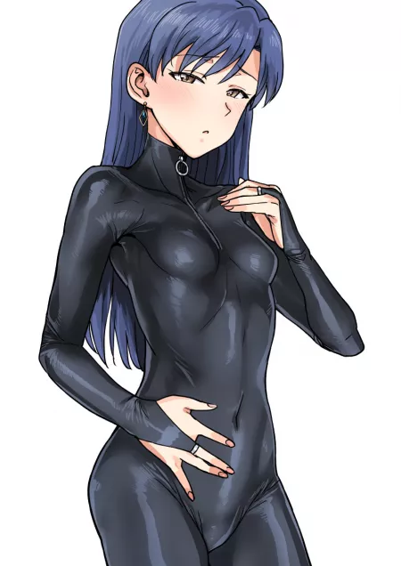 Rubber Suit Chihaya (Tsurui) [Idolmaster] by sequence_string