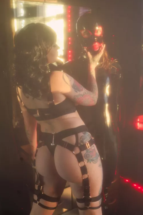 Rubberdoll under @ms_nacke's control by Janerose666