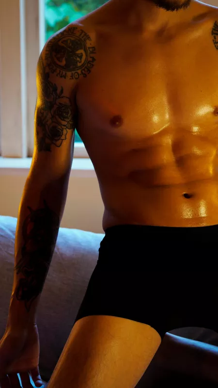 Run Your Fingers Down My Chest 😉 by Blackheart1994