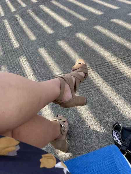 Running errands in heels to make things a little more sexy by mommymrschief