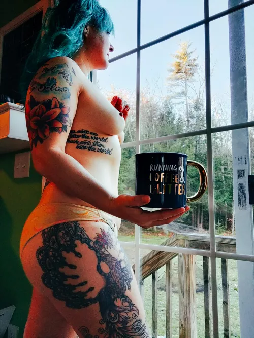 Running on coffee and glitter ☕✨ by gothic_popsicle