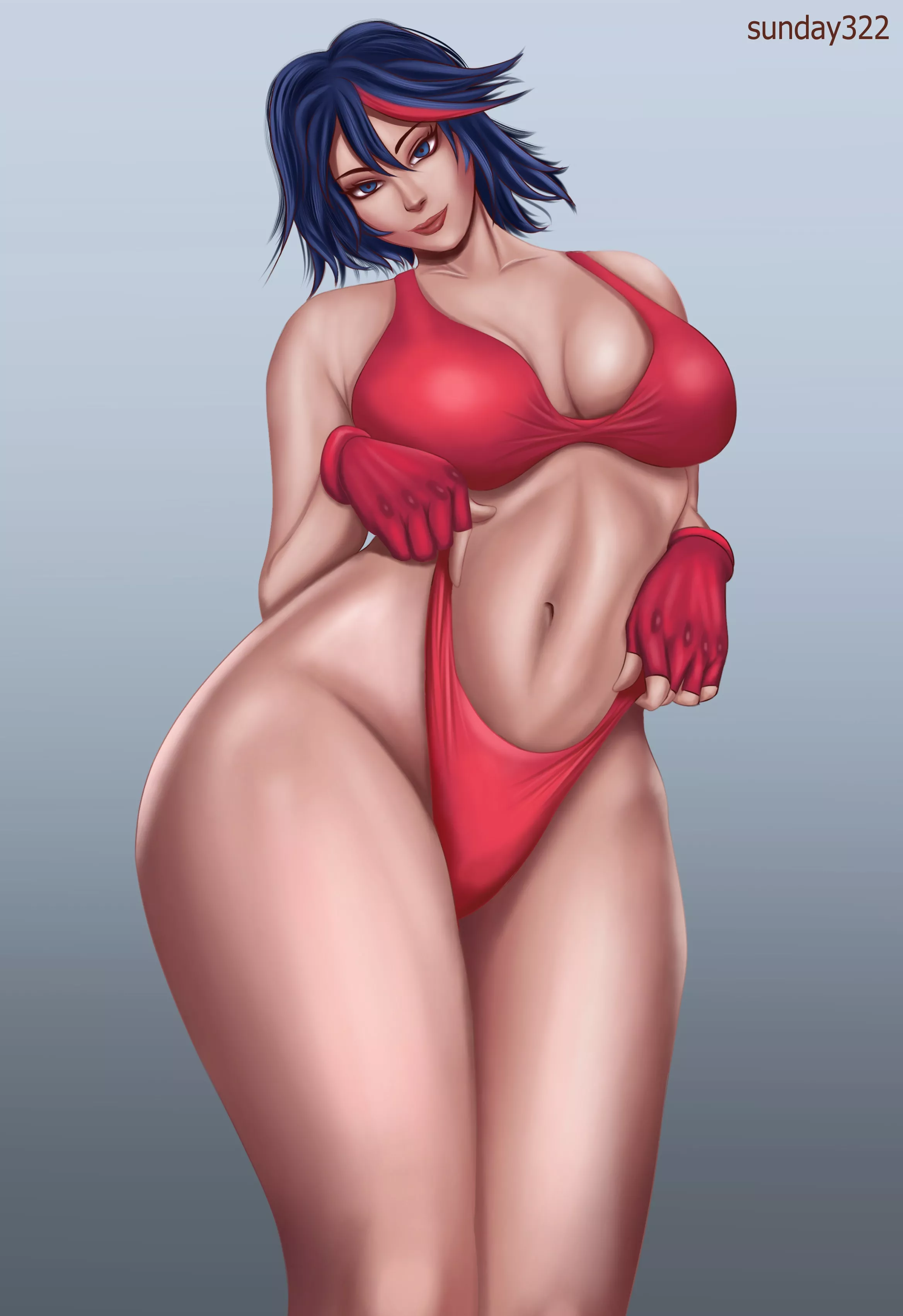 Ryuko after workout posted by SunDay322