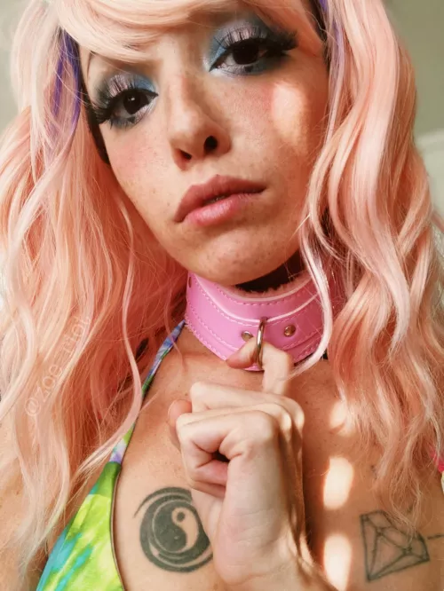 Sad Pup will only be happy when Master arrives with her leash by Zoe_Riot