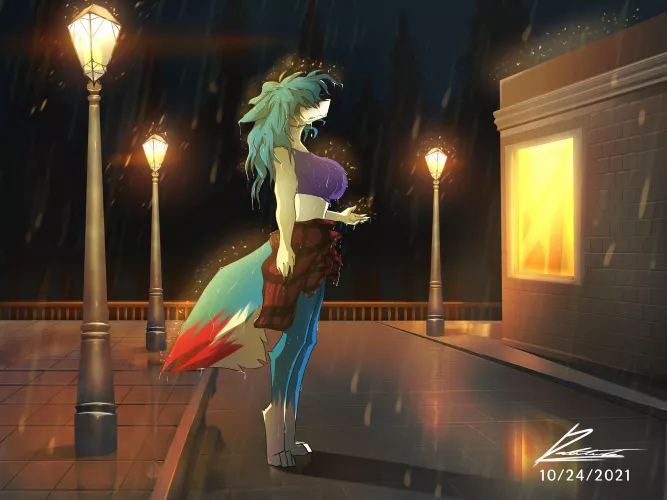 Sad Rainy Night (@Dedistired on Twitter) by ItsYaBoiFury