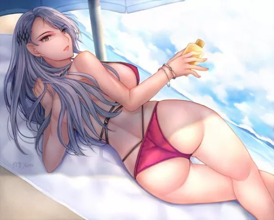 Sae at the Beach by funkierkong