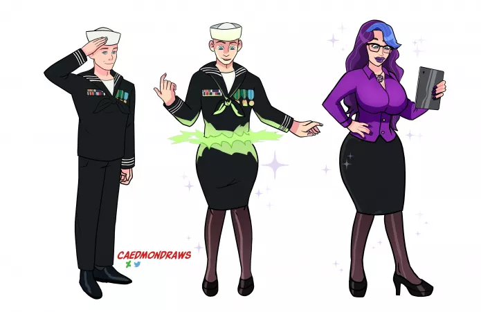 Sailor Transformation Sequence [MTF/TGTF] - CaedmonDraws by iLikeMinecraft27