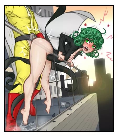 Saitama and tatsumaki (ahgot) [one-punch man] by 4nl4ki