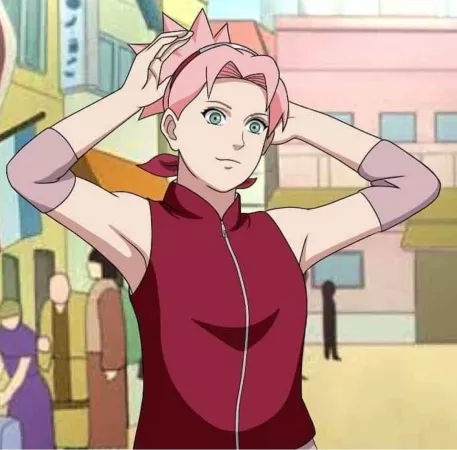 Sakura Haruno Arm Behind Head [Naruto Shippuden] by Lowpits20
