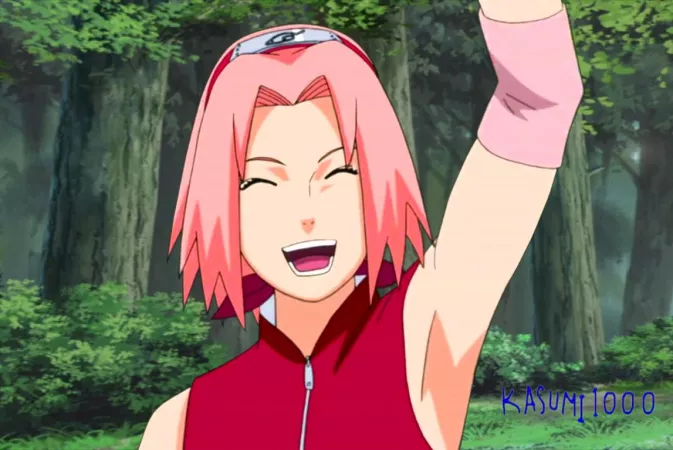 Sakura Haruno Presenting Armpits (My Edit) by Lowpits20