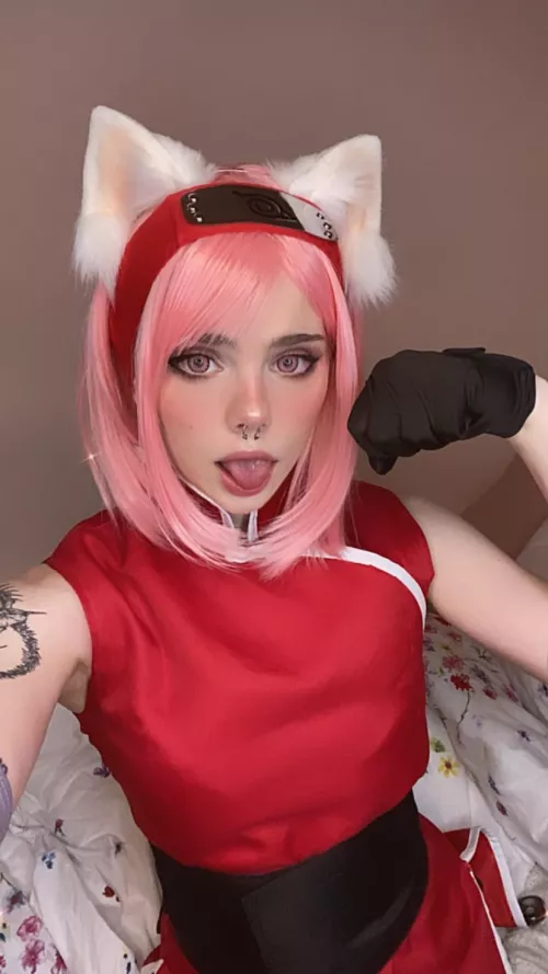 Sakura Neko chan by yunawonderlust