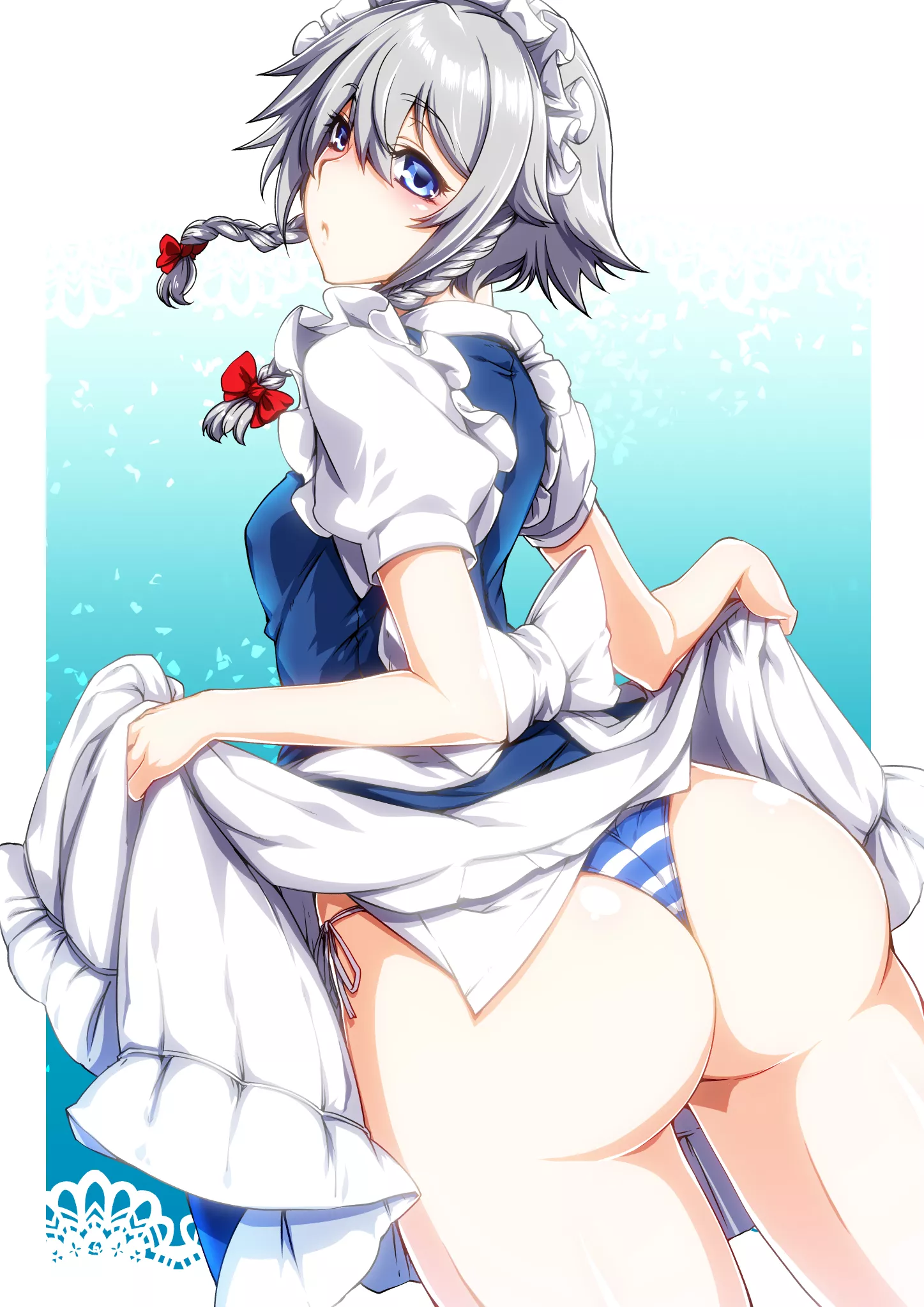 Sakuya's Big Booty posted by iLewdWaifus