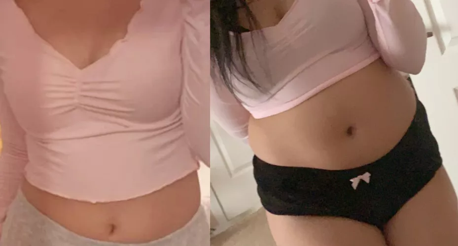 Same shirt comparison…it’s not too big of a difference..right? <3 by Alyssangel