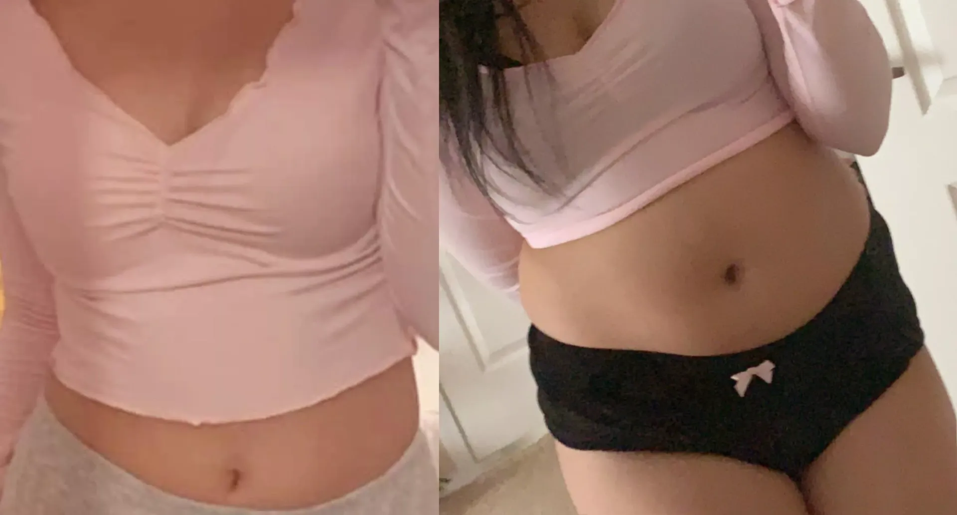 Same shirt comparison…it’s not too big of a difference..right? <3 posted by Alyssangel