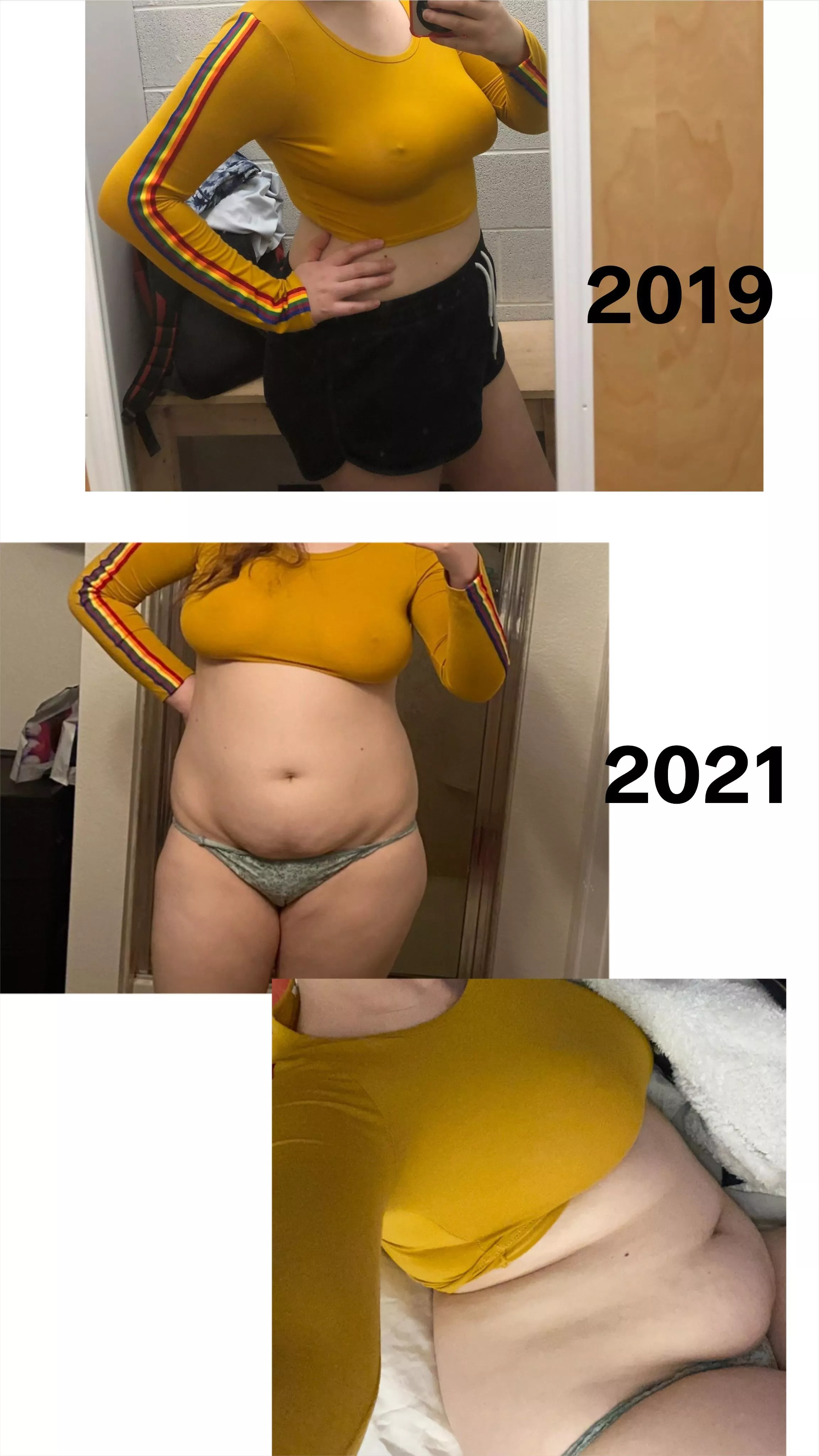 Same shirt two years later 😅 posted by Amorousangel