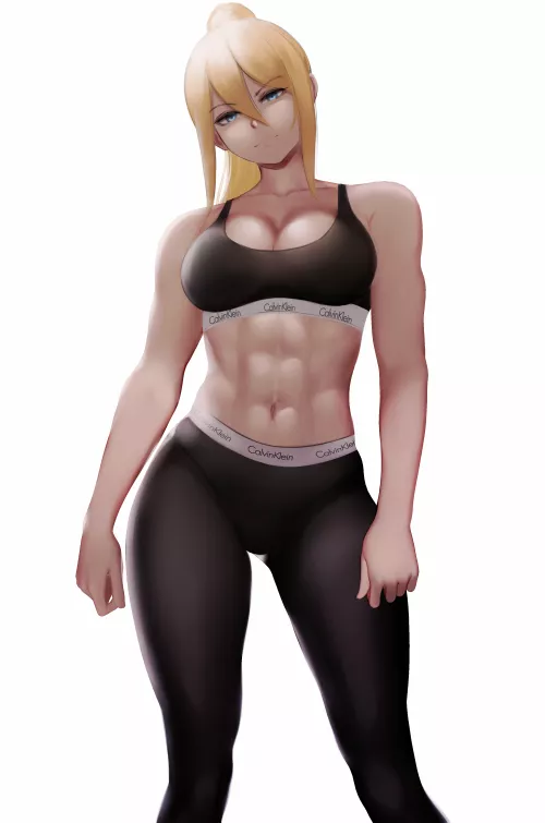 Samus' Abs [Metroid] by Nodden1171