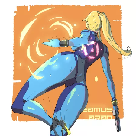 Samus has the best back in history (OC) by kiidan