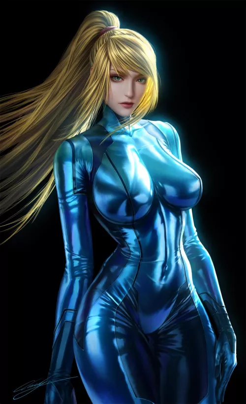 Samus Shiny Zero Suit (Cloud.d) [Metroid] by sequence_string