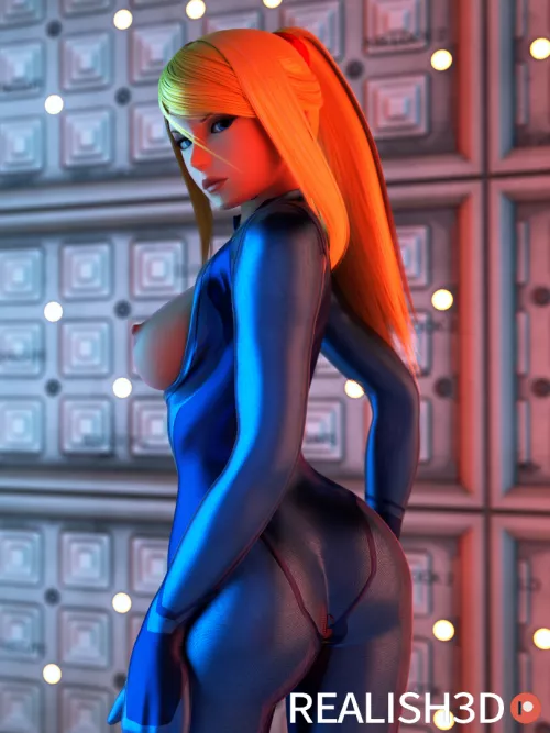 Samus suit malfunction (realish3D) [Metroid] by realish3D