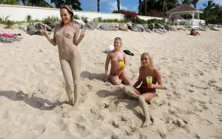 Sandy suit (from a set Passion Paradise St. John from ALS Scan) by NaturistPictures