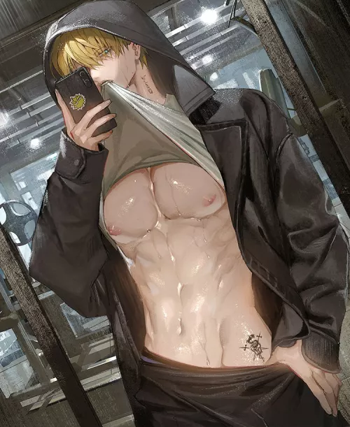 Sanji at the gym (One Piece) by AlbertMendez442