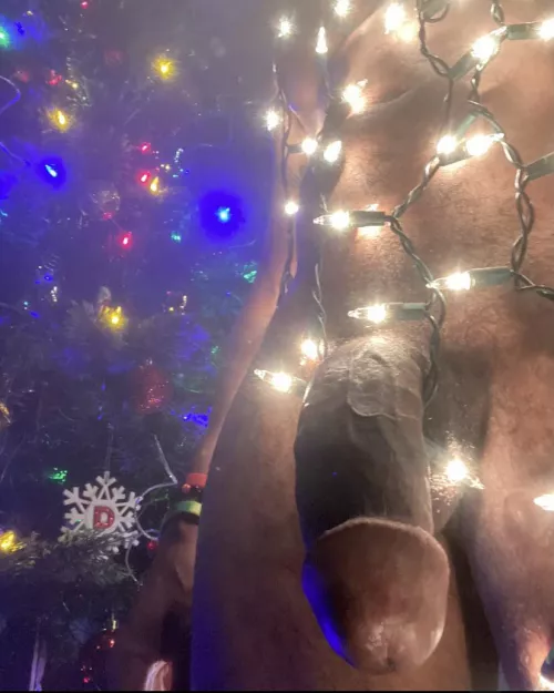 Santa 🎅🏾 left a gift 🎁 under the tree 🎄 by 7even8ight