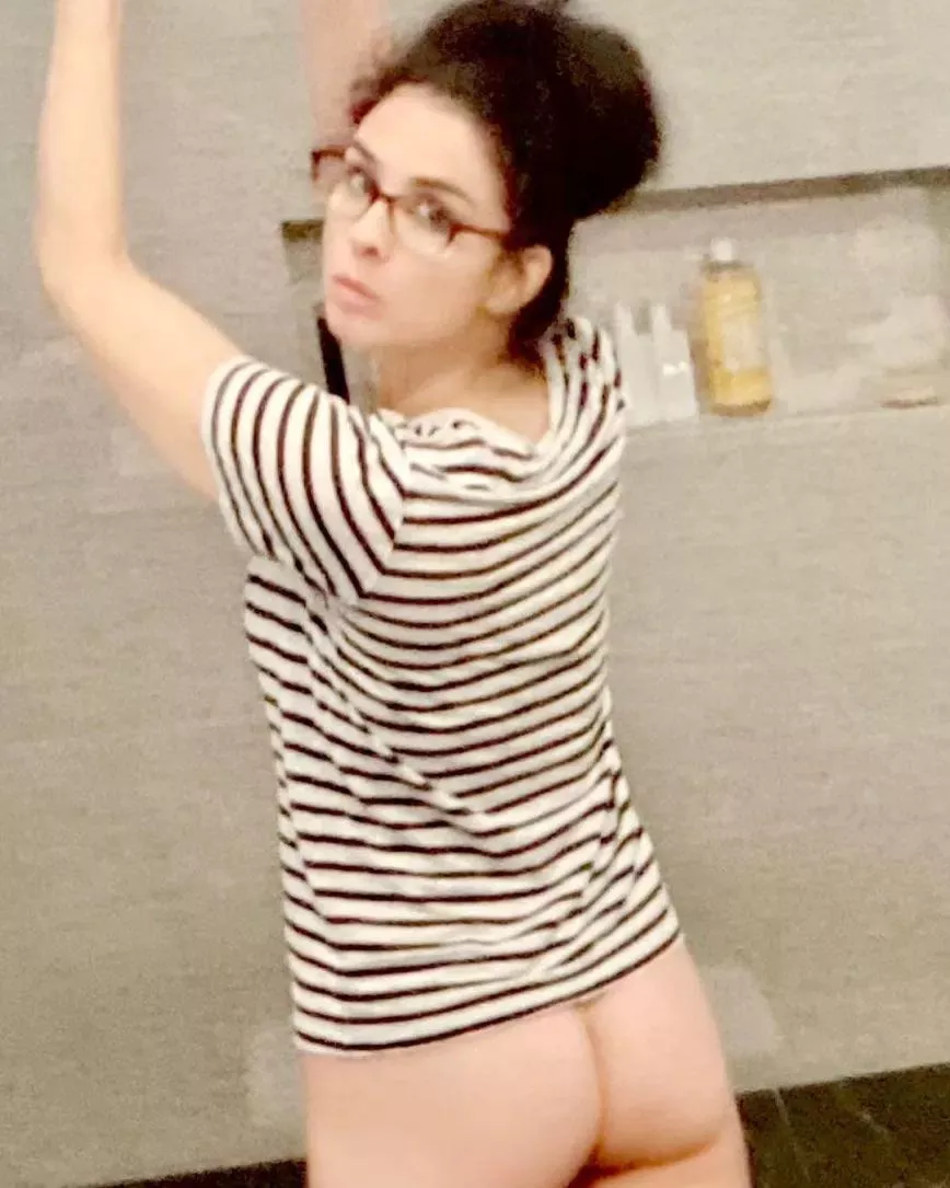 Sarah Silverman shows her ass to promote her new podcast posted by Black_Sex_Eagle
