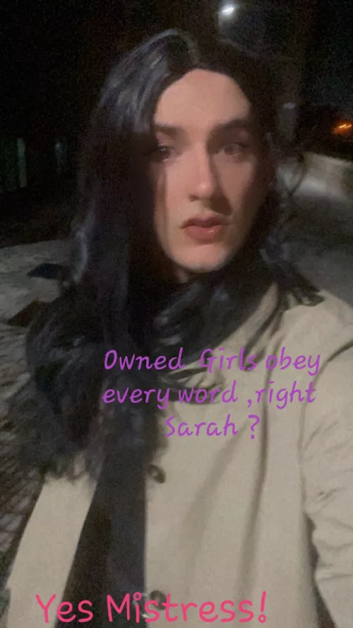 Sarah took a walk for me yesterday 😈 ,so who is next ?😜 by Sissy_Harem