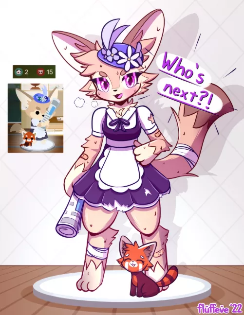 SAR-sona! 🦊💙 (Art by me: @fluffeve on Twitter) by fluffeve