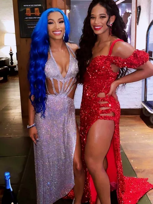 Sasha Banks and Bianca Belair by xxtmoney619xx