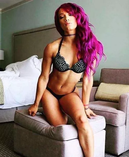 Sasha Banks has such a gorgeous body by apope71603