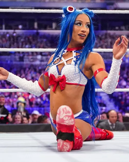Sasha doing the splits 🍆 by SashaBanksCumDrainer