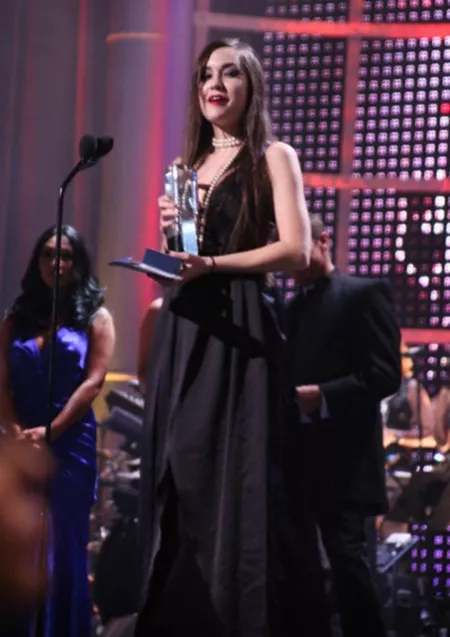 Sasha Grey winning an award by SpunkySpunkyAssGuy