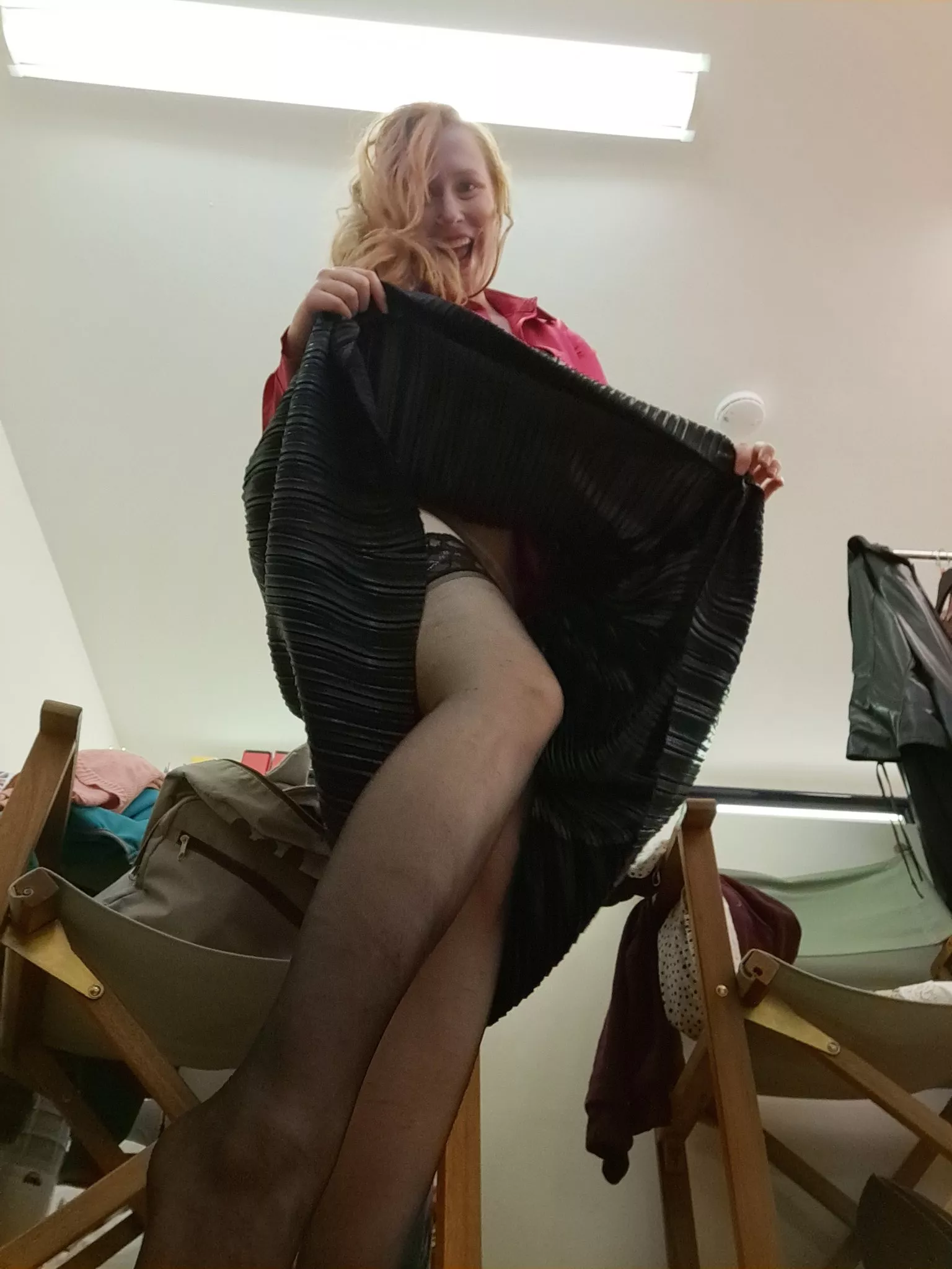 Satine Spark shows us what's up her skirt posted by SpunkySpunkyAssGuy