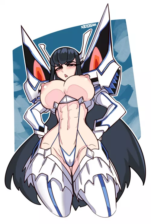 Satsuki showing off her tiddies by Red-hood117