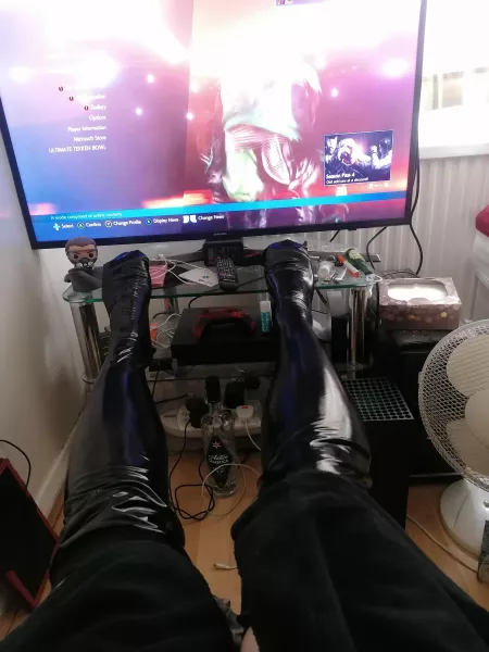 Saturday, stockings, sambucca, tekken 7, want to join me? by xtexjudgement