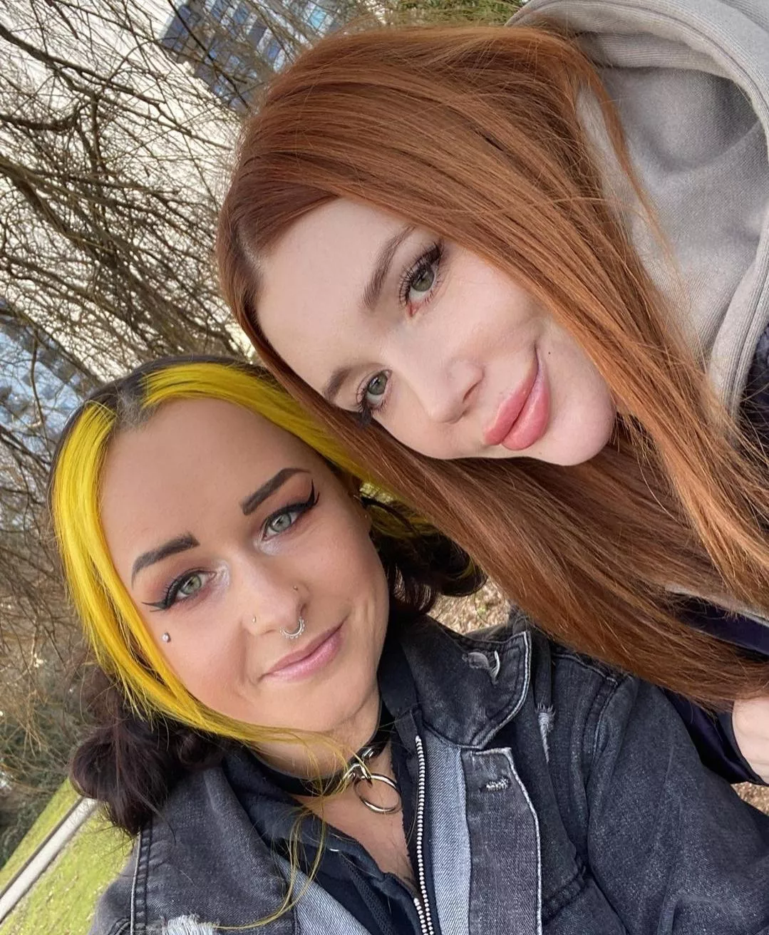 Saw this on one of her socials. Anyone know who the girl is with yellow hair? Does she have OF? posted by Ricky_Gray