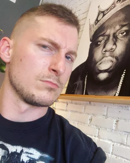 Say hi to Biggie and my fresh buzzcut by clockworknovak