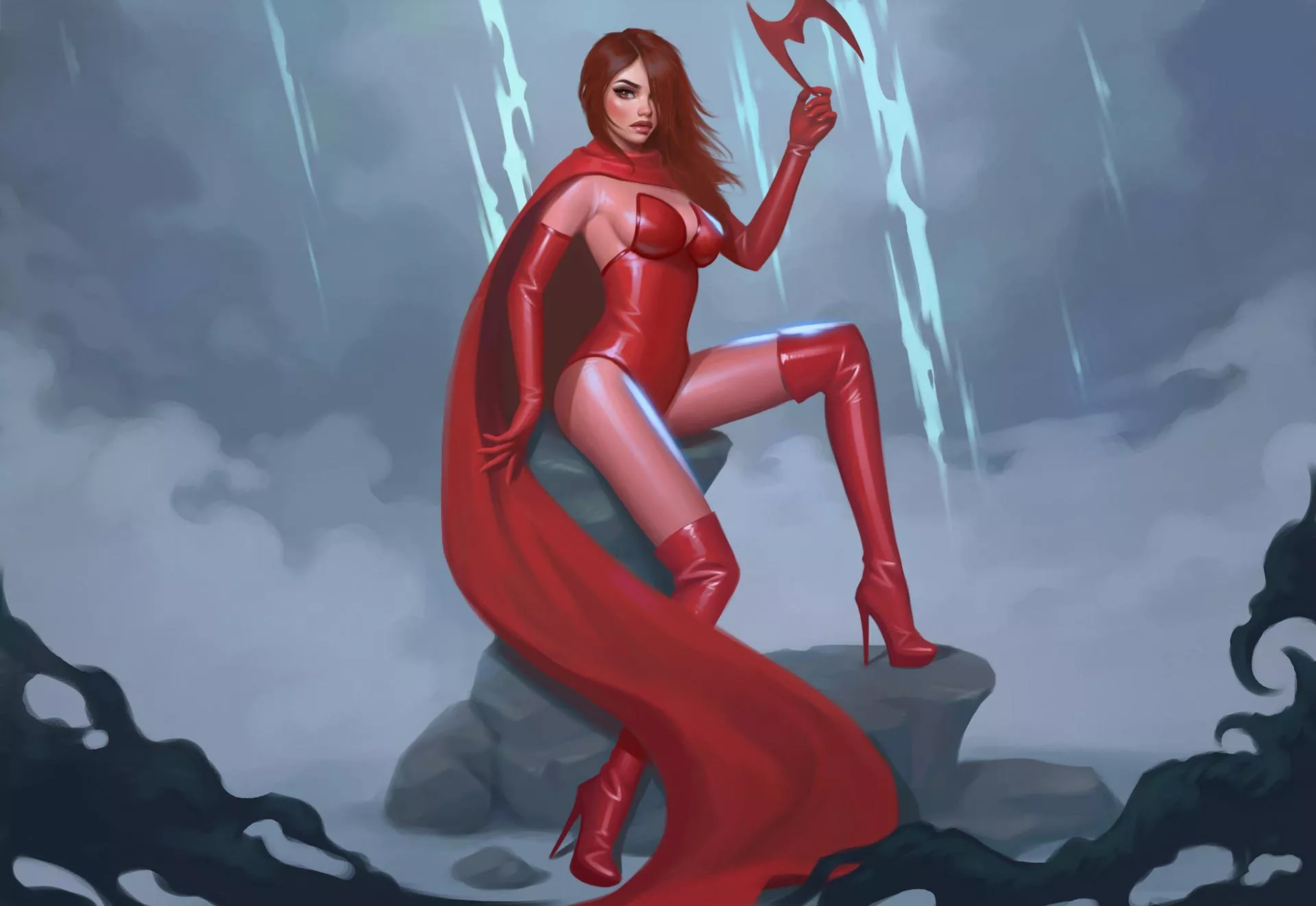 Scarlet Witch by Jan Unolt (2019) posted by prismatika_on_tumblr