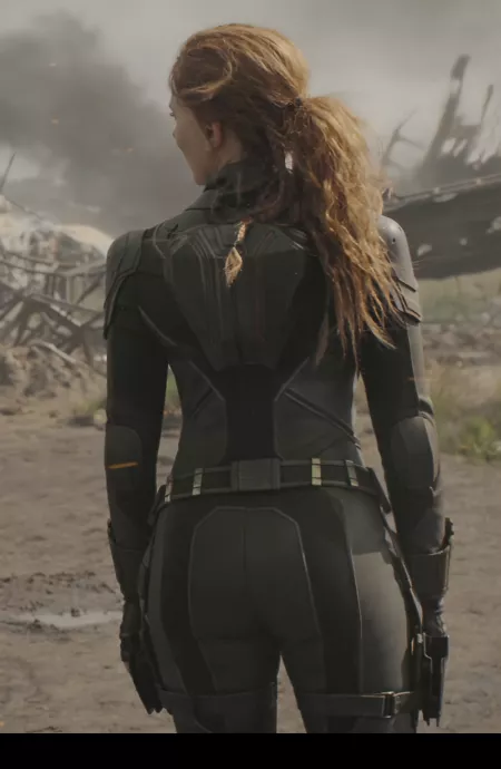 Scarlett Johansson's ass looked good in that Black Widow outfit by steverenford666