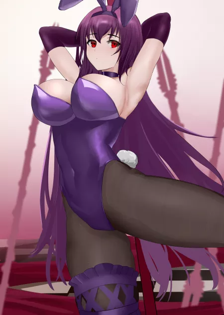 Scathach Bunny Girl (Elysion) [Fate] by sequence_string