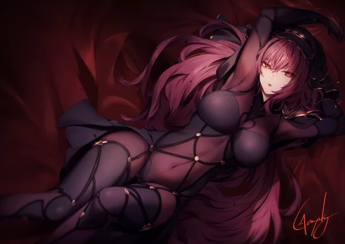 Scathach Lying Down (Genyaky) [Fate] by sequence_string