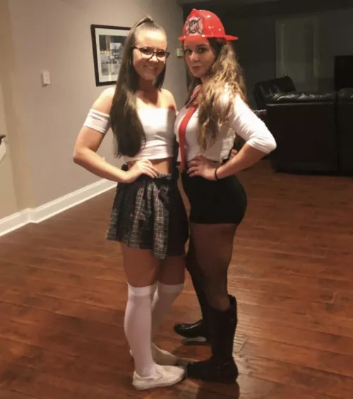 Schoolgirl or firefighter? by abc0011_