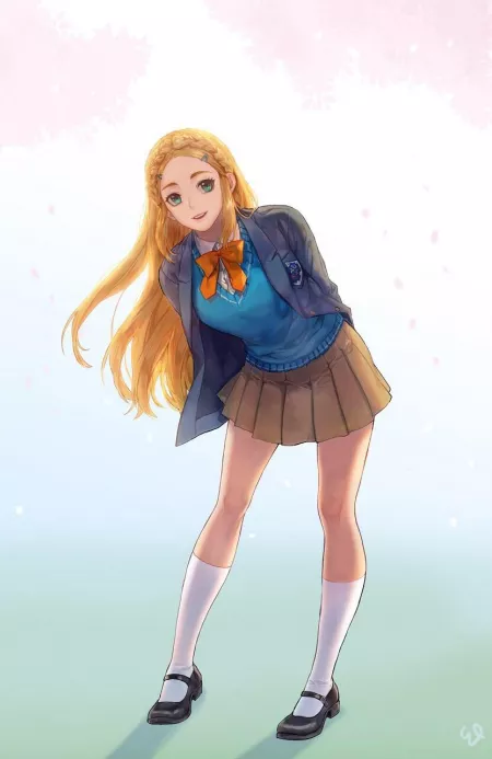 schoolgirl zelda by brigcina