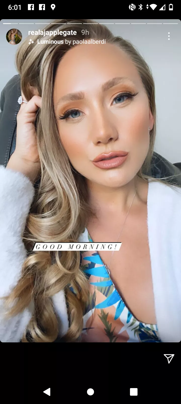 Screen shot of this beautiful women posted by Clean_Debt