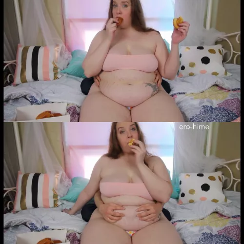 Screenshots from a new vid where I am looking HUGE 🤤 by ero-hime