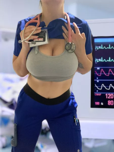 Scrubs do a great job of hiding these big things 😈 by BumbleJosDick