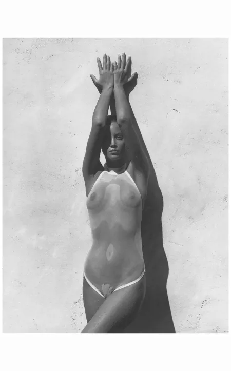 See through white suit by flhx107