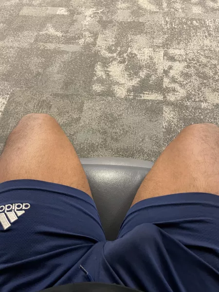 Seeing all those tight asses at the gym always has me horny as fuck. I never wear underwear. 😉 by BigBlackCking