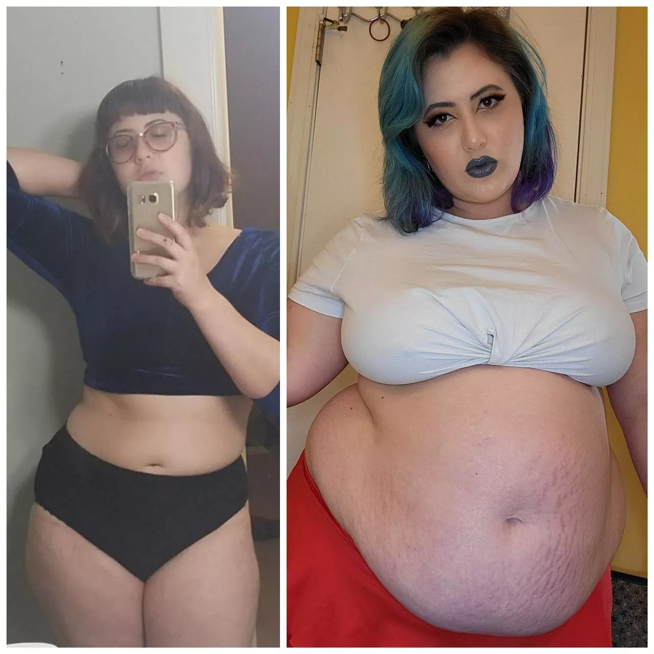 Seems all my snacking has caught up with me 👀🐽 posted by Obesejigglypuff